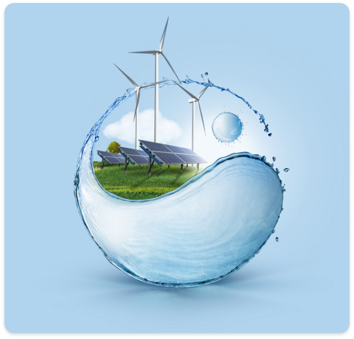windmill-solar-panels-field-yin-yang-shape-water-splash-against-blue-sky-background-ecology-concept-clean-world-used-only-sustainable-green-energy